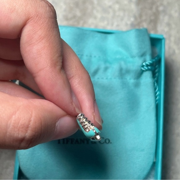 Tiffany & Co. Silver and Blue Ice Skate Charm - Picture 2 of 4